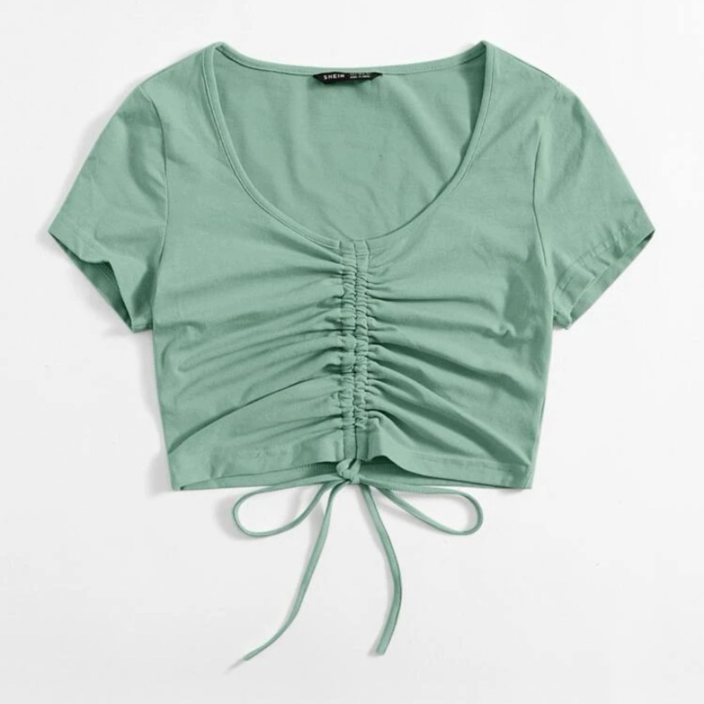 Mint Green Cropped Tee!